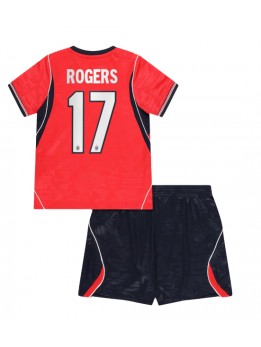 Otroški Nogometna dresi replika Anglija Morgan Rogers #17 Gostujoči SP 2026 Kratek rokav (+ hlače)